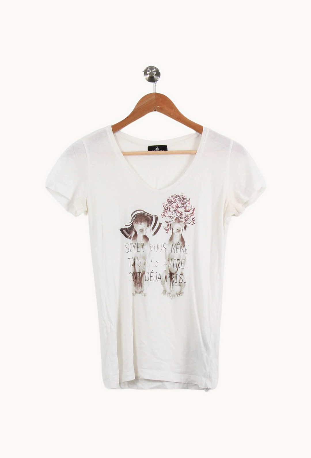 T-shirt Blanc - Taille XS/34 de la marque One Step | PARAD41427 - Vendu par Paradigme - Image 2