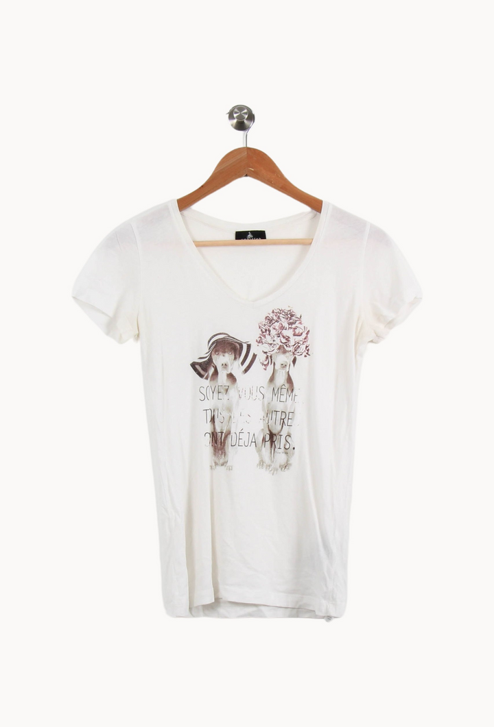 T-shirt Blanc - Taille XS/34 de la marque One Step | PARAD41427 - Vendu par Paradigme - Image 2