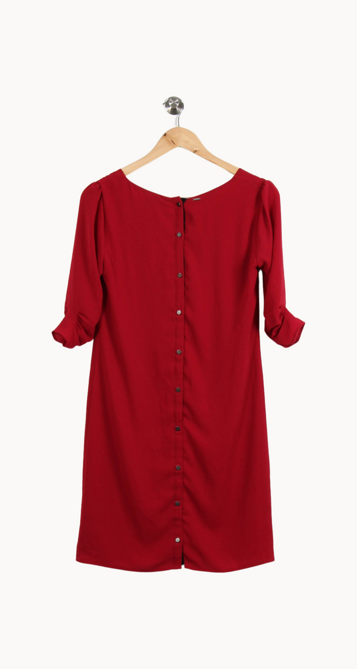 Robe Droite Rouge - Taille XS/34 de la marque IKKS | PARAD67379 - Vendu par Paradigme - Image 4
