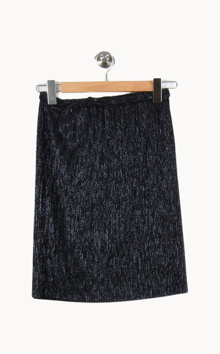 Jupe Courte Bleue - Taille S/36 de la marque ba&sh | PARAD51306 - Vendu par Paradigme - Image 2