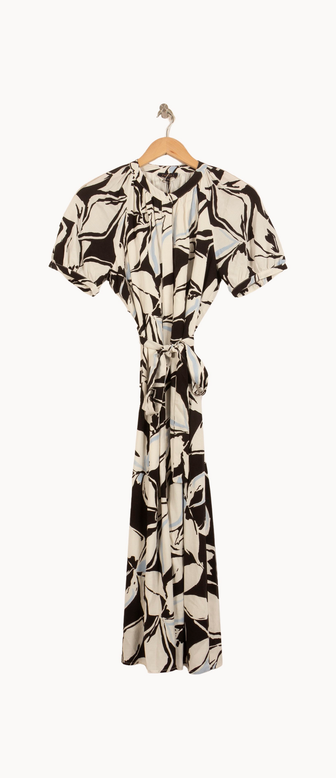 Robe Longue Noire et Blanche - Taille S/36 de la marque Caroll | PARAD63956 - Vendu par Paradigme - Image 2