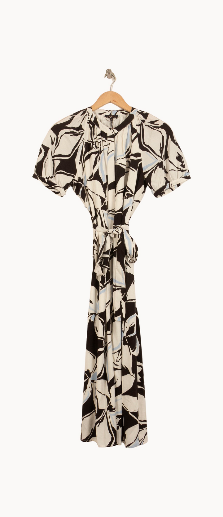 Robe Longue Noire et Blanche - Taille S/36 de la marque Caroll | PARAD63956 - Vendu par Paradigme - Image 2