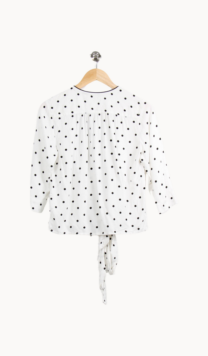 Cardigan blanc à motif - Taille XS/34 de la marque Galeries Lafayette | PLY1350 - Vendu par Paradigme - Image 4