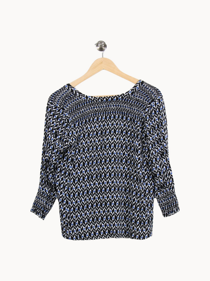 Blouse Noire et Blanche - Taille S/36 de la marque ba&sh | PARAD69507 - Vendu par Paradigme - Image 4