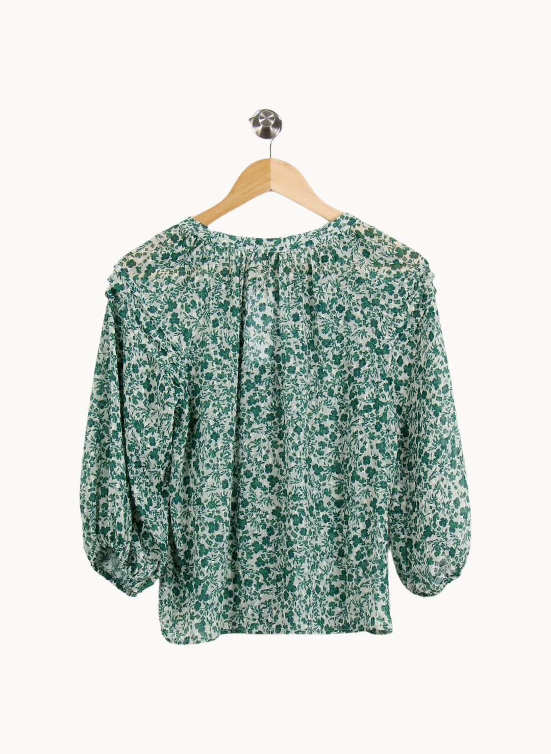 Blouse Verte et Blanche - Taille S/36 de la marque Pablo | PARAD67063 - Vendu par Paradigme - Image 4