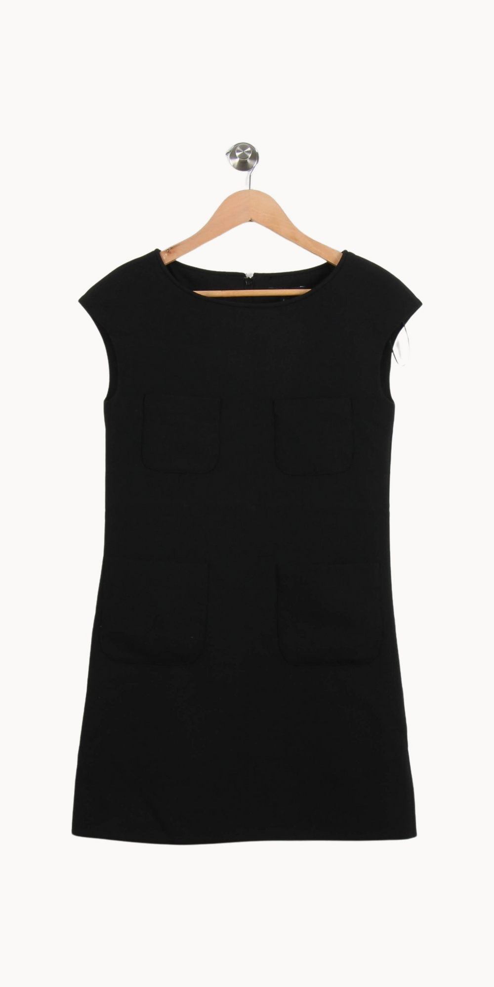 Robe Droite Noire - Taille S/36 de la marque Tara Jarmon | PARAD55634 - Vendu par Paradigme - Image 2