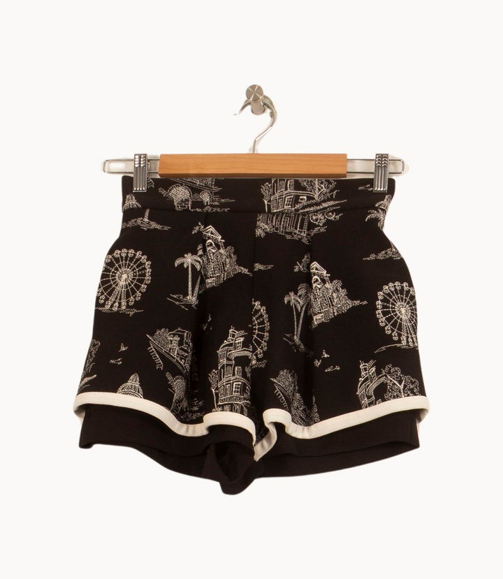 Short Noir et Blanc - Taille XS/34 de la marque Maje | PARAD45021 - Vendu par Paradigme - Image 2