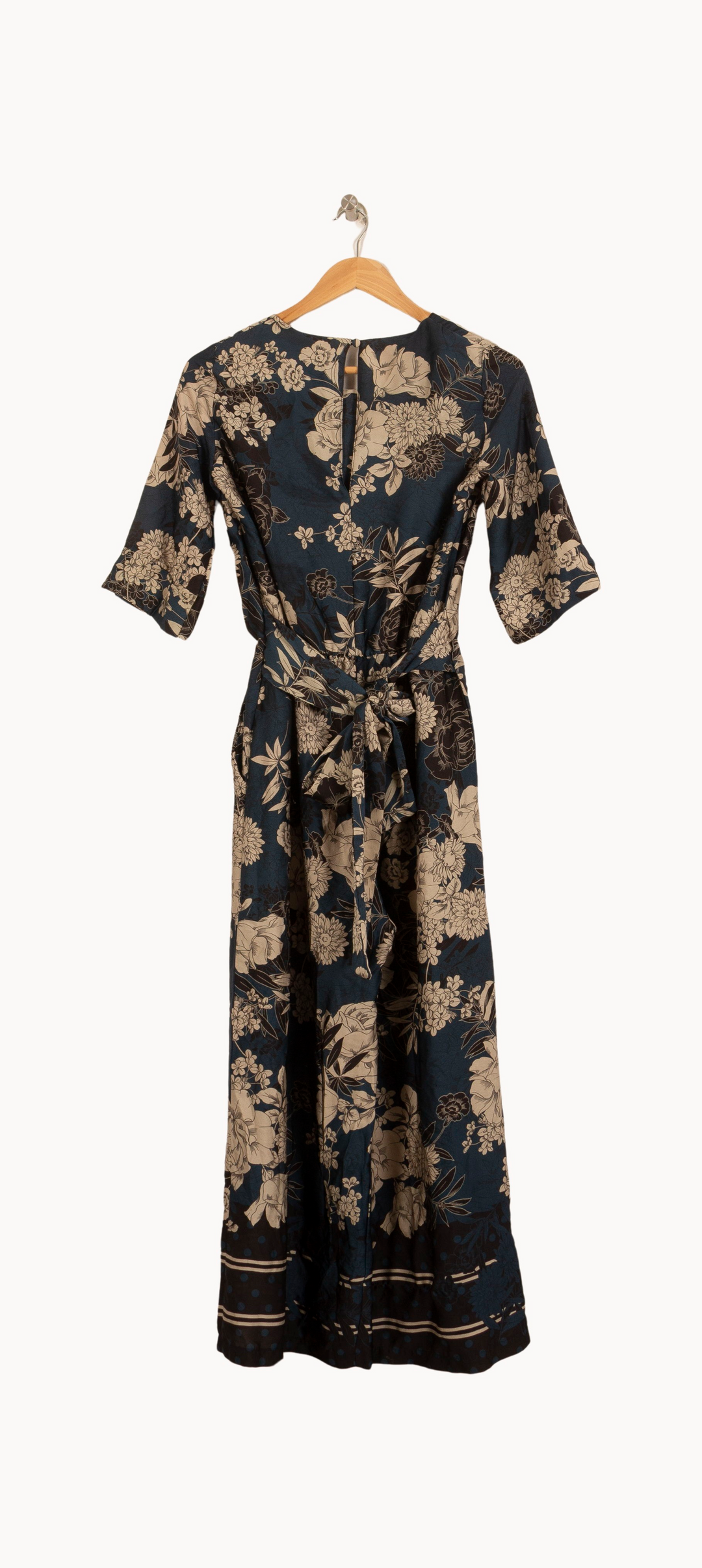 Robe Midi Bleue et Beige - Taille S/36 de la marque Sud express | PARAD50085 - Vendu par Paradigme - Image 4