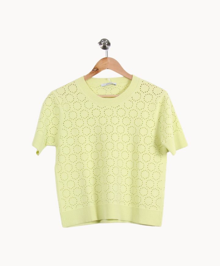 Pull Jaune - Taille L/40 de la marque ZAPA | PARAD66834 - Vendu par Paradigme - Image 2