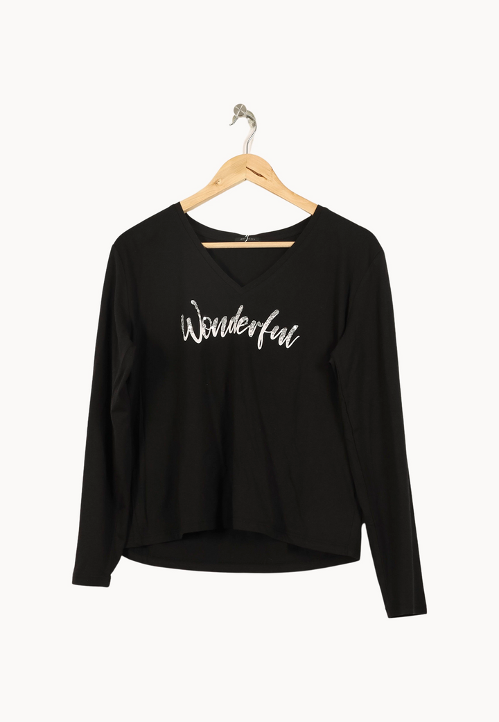 Tee shirt noir - Taille M/38 de la marque IKKS | PARAD66807 - Vendu par Paradigme - Image 2