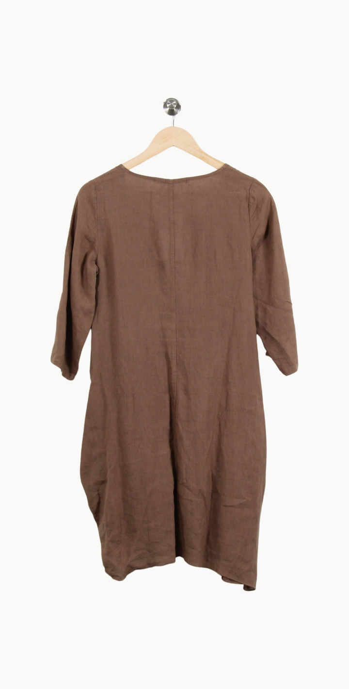 Blouse Marron - Taille M/38 de la marque La Fée Maraboutée | PARAD52138 - Vendu par Paradigme - Image 4