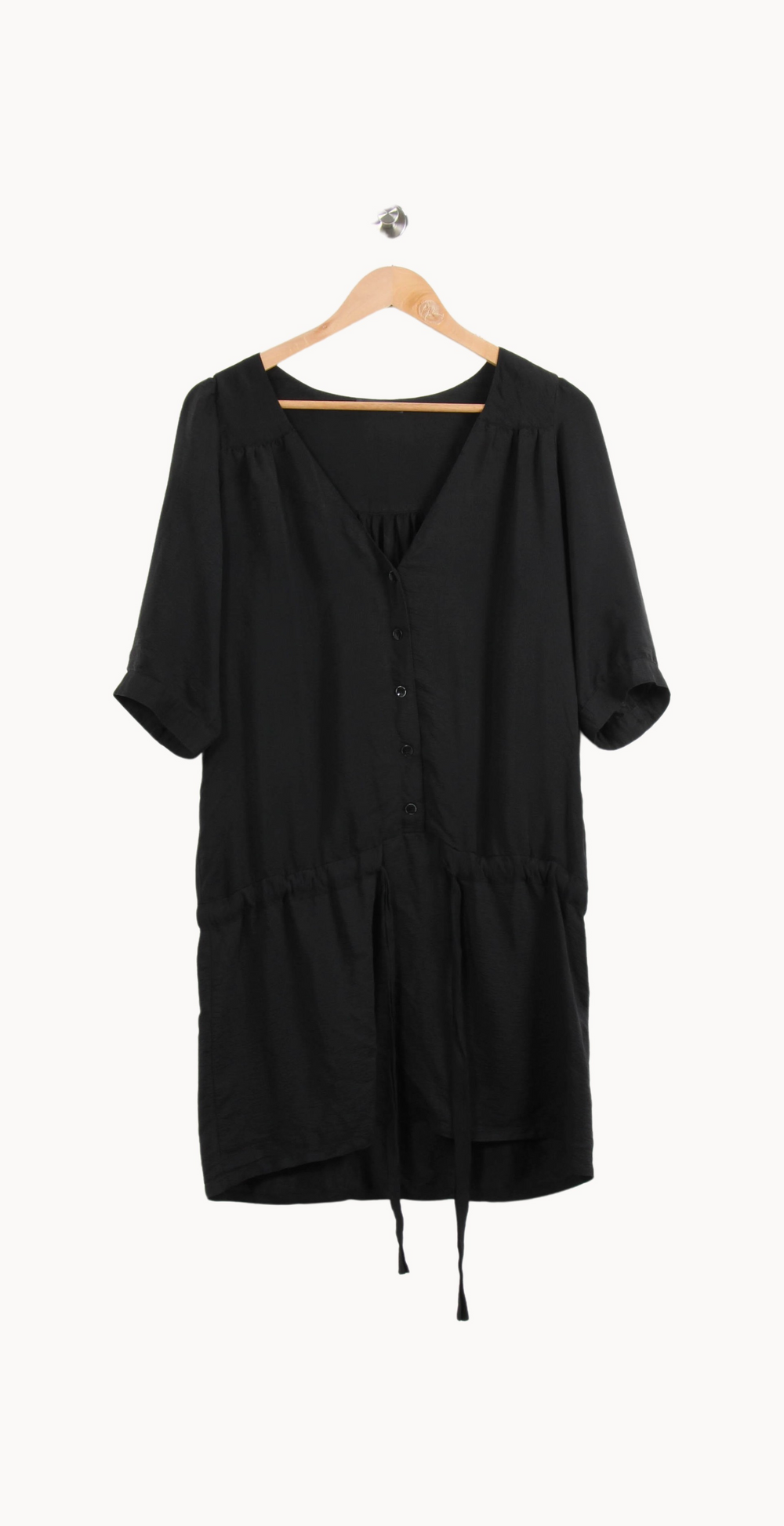 Robe Chemise Noire - Taille M/38 de la marque Sessùn | RVLI1191 - Vendu par Paradigme - Image 2