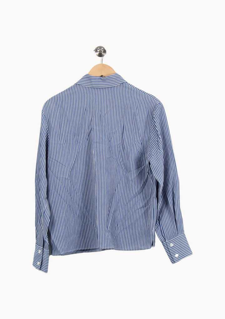 Chemise Rayée Bleue et Blanche - Taille S/36 de la marque The Kooples | PARAD50408 - Vendu par Paradigme - Image 4
