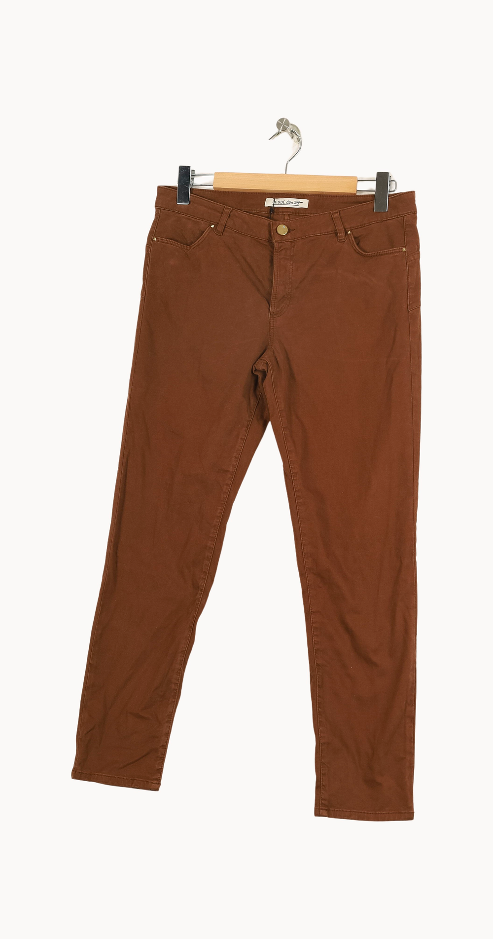 Jean Marron - Taille XL/42 de la marque I.Code | PARAD35574 - Vendu par Paradigme - Image 2