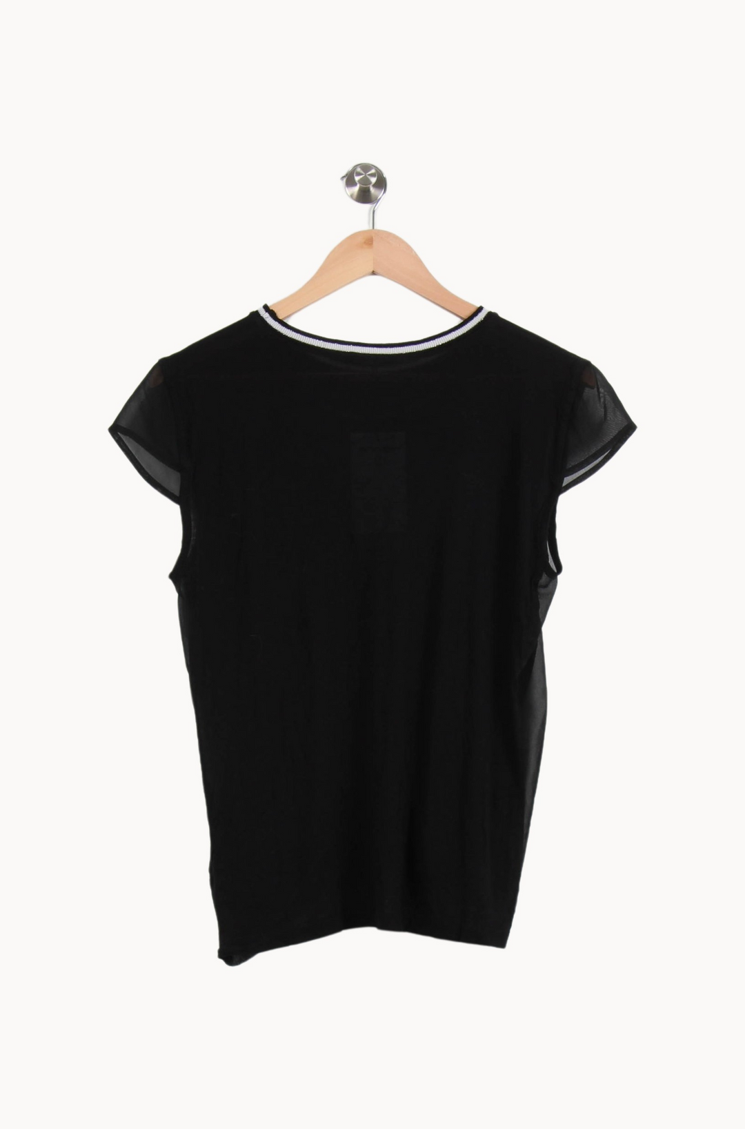 Tee-shirt Noir - Taille M/38 de la marque IKKS | PARAD37968 - Vendu par Paradigme - Image 4