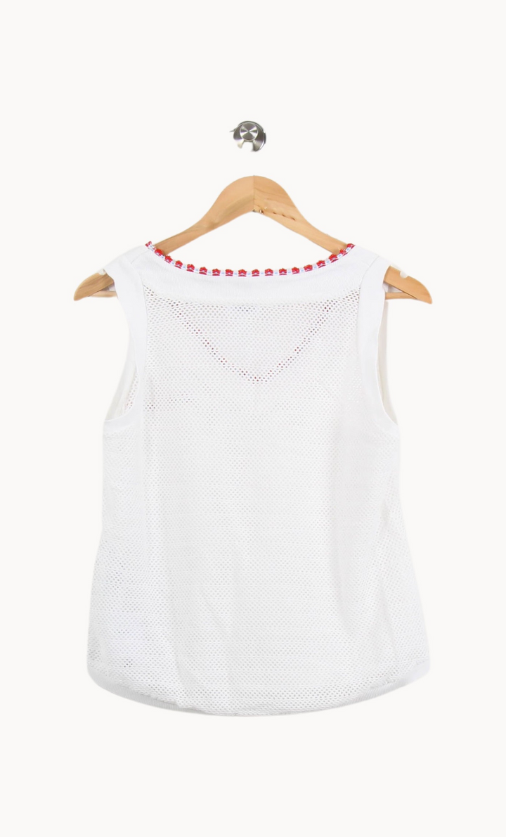 Débardeur Blanc et Rouge - Taille L/40 de la marque Claudie Pierlot | PARAD51853 - Vendu par Paradigme - Image 4