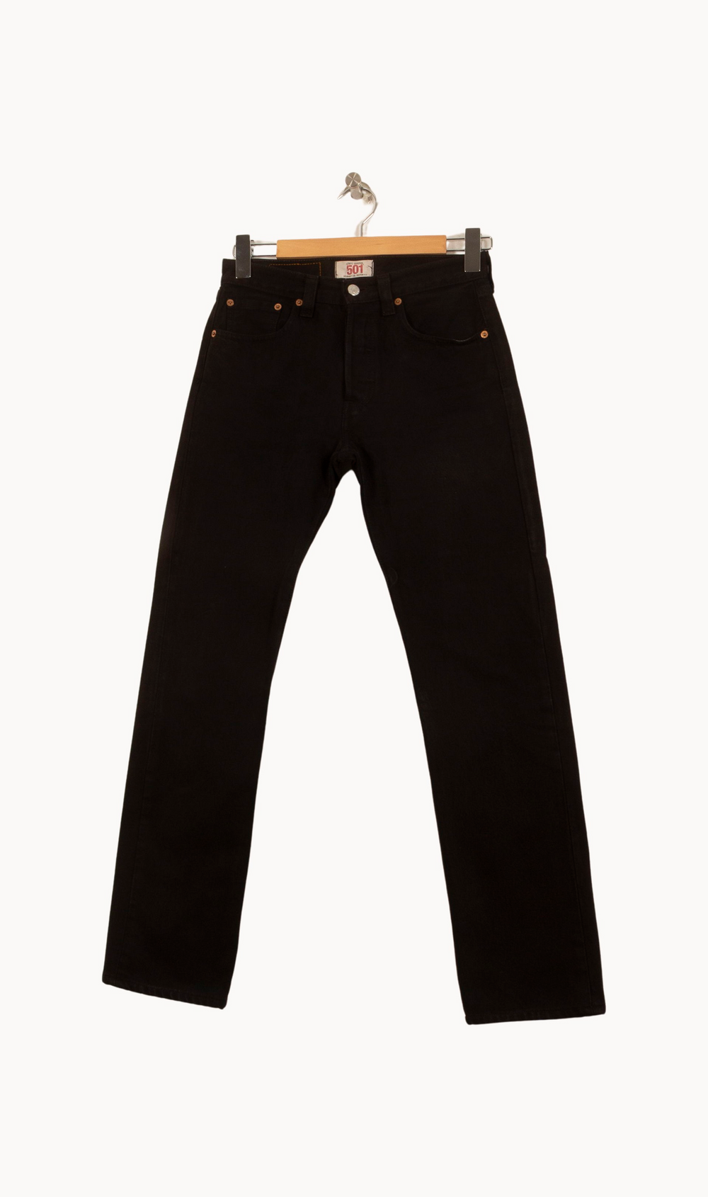 Jean Droit Noir - Taille M/38 de la marque Levi's | PARAD45880 - Vendu par Paradigme - Image 2