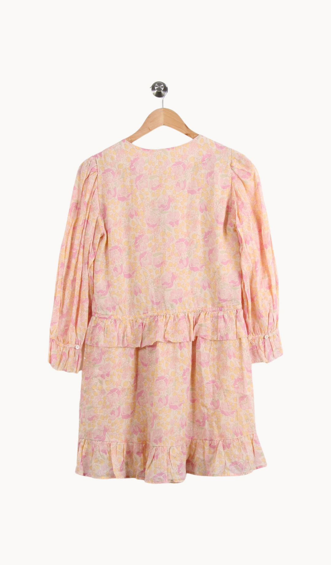 Robe Portefeuille Rose et Jaune - Taille M/38 de la marque Vanessa Bruno | PARAD65056 - Vendu par Paradigme - Image 4