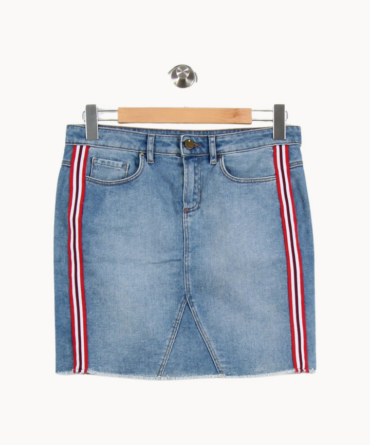 Jupe Courte Bleu et Rouge - Taille M/38 de la marque I.Code | PARAD67036 - Vendu par Paradigme - Image 2