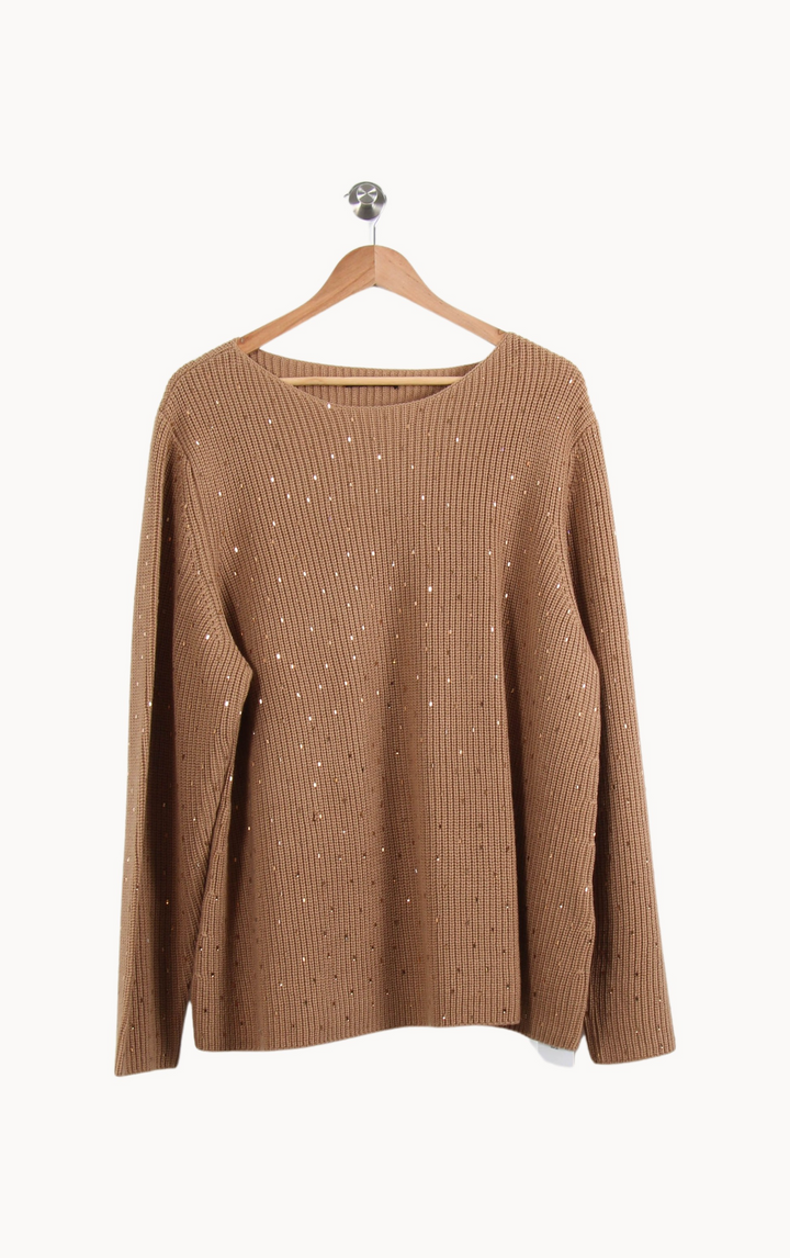 Pull Marron - Taille XL/42 de la marque Marina Rinaldi | PARAD65165 - Vendu par Paradigme - Image 2