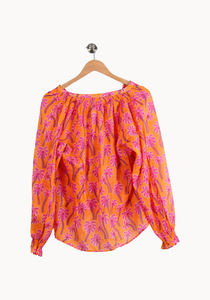 Blouse Orange et Rose - Taille S/36 de la marque Des petits hauts | PARAD66578 - Vendu par Paradigme - Image 4