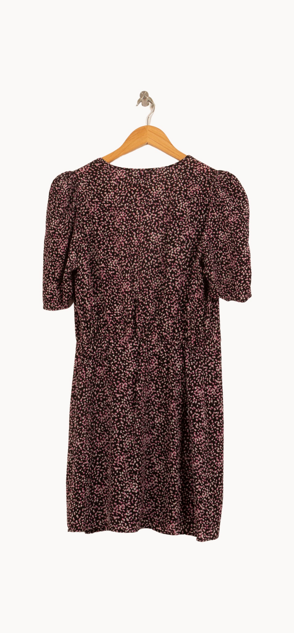 Robe portefeuille noire et rose - Taille XS/34 de la marque The Kooples | PARAD63615 - Vendu par Paradigme - Image 4