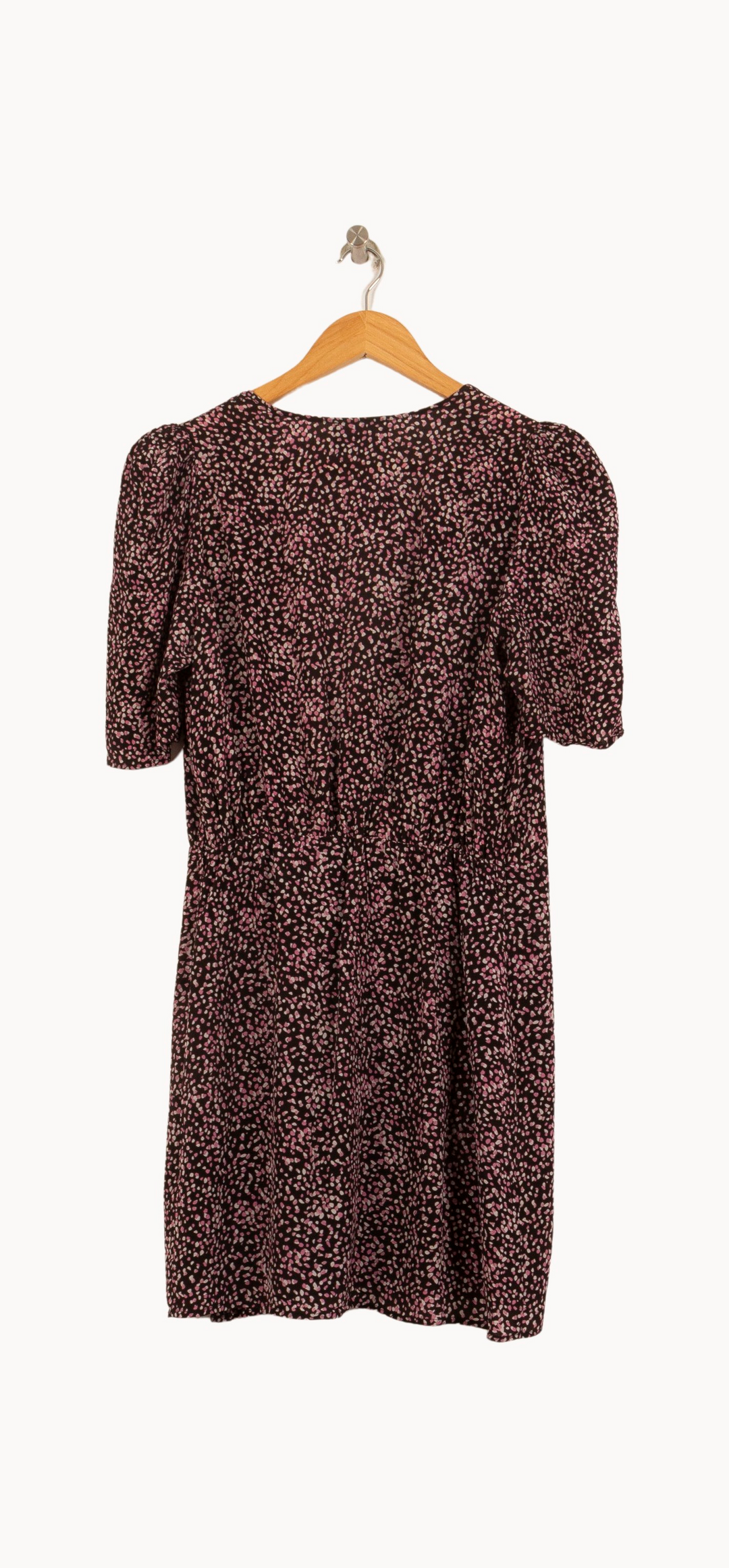 Robe portefeuille noire et rose - Taille XS/34 de la marque The Kooples | PARAD63615 - Vendu par Paradigme - Image 4