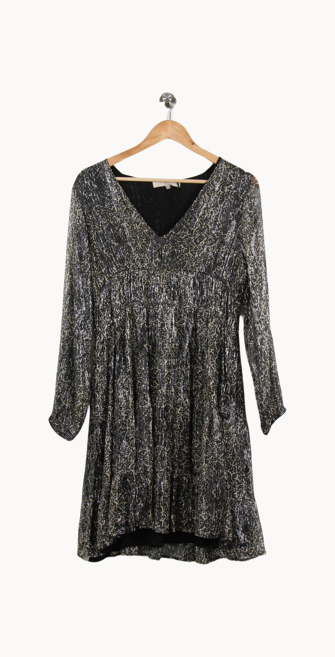 Robe Midi Noire et Argentée - Taille L/40 de la marque Vanessa Bruno | PARAD67374 - Vendu par Paradigme - Image 2