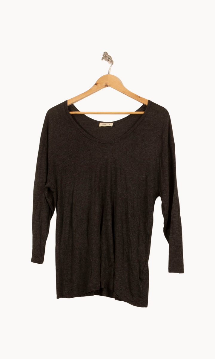 Pull Gris - Taille S/36 de la marque American Vintage | PARAD51469 - Vendu par Paradigme - Image 2