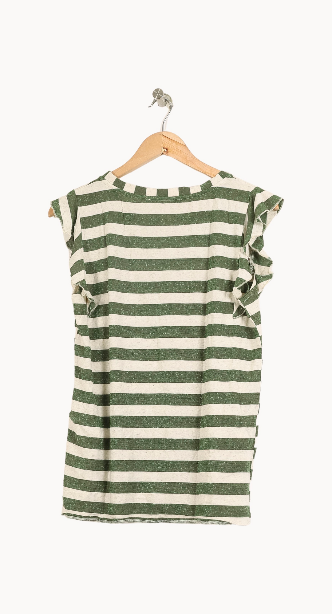 Tee-shirt Vert et Blanc - Taille M/38 de la marque La Fée Maraboutée | PARAD50769 - Vendu par Paradigme - Image 4