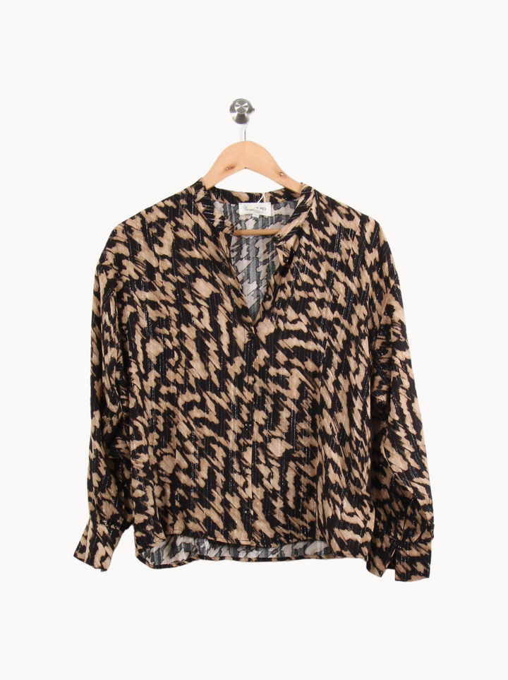 Blouse Noire et Beige - Taille M/38 de la marque Grace & Mila | PARAD64303 - Vendu par Paradigme - Image 2