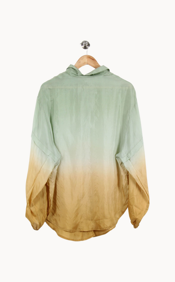 Chemise Vert et Beige - Taille L/40 de la marque Mes Demoiselles Paris | PARAD67078 - Vendu par Paradigme - Image 4
