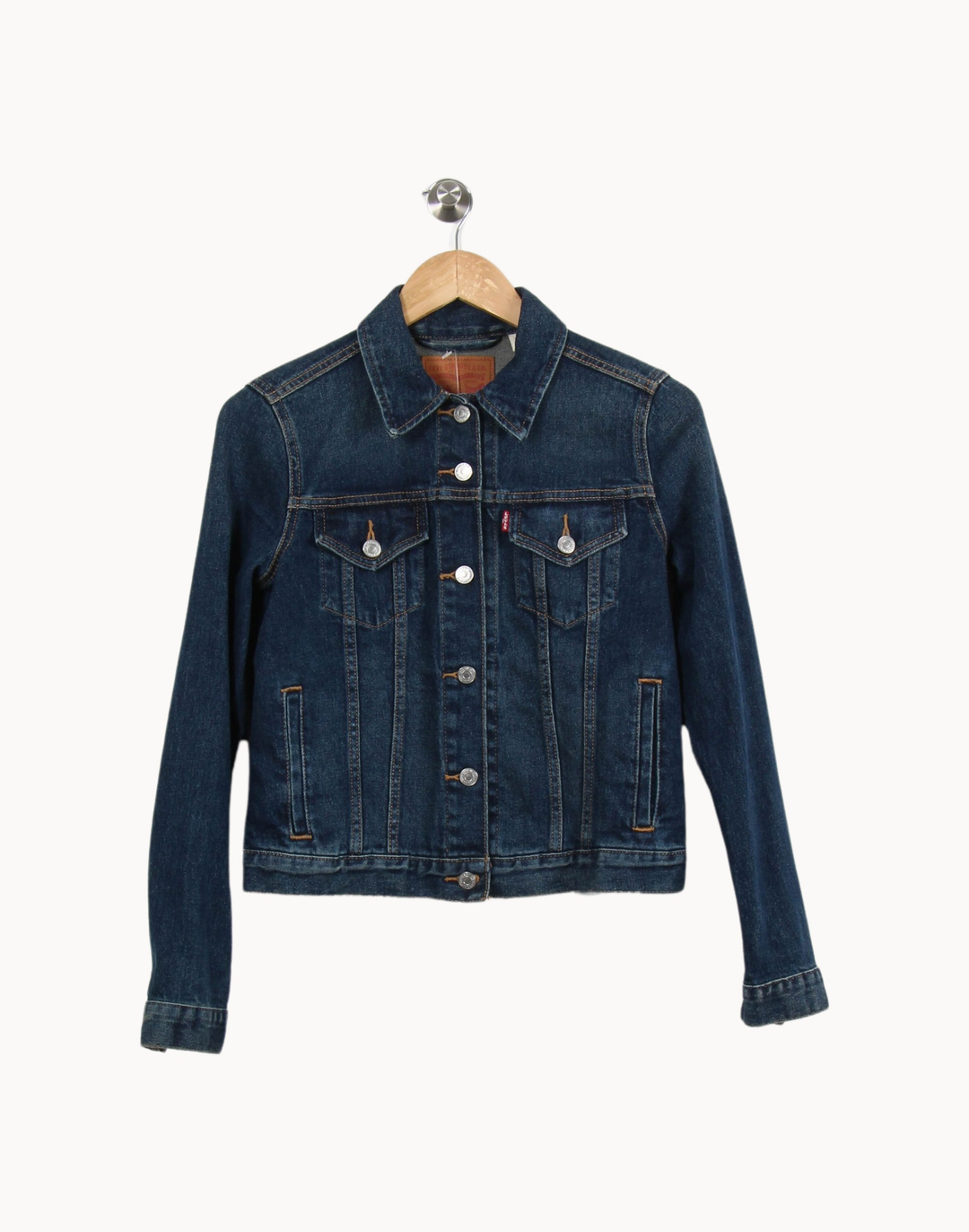 Veste en Jean Bleue - Taille S/36 de la marque Levi's | PARAD69369 - Vendu par Paradigme - Image 2