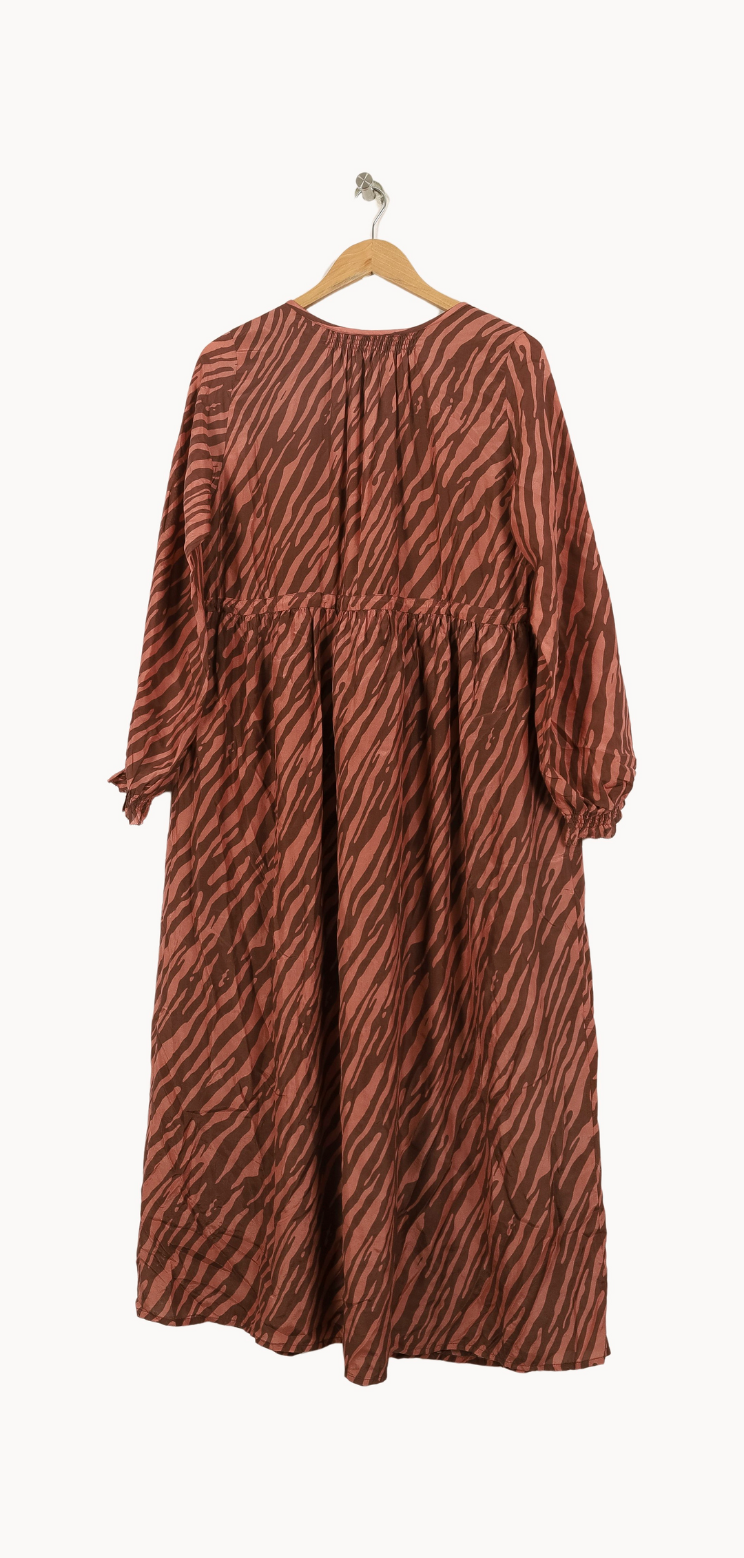 Robe Longue Marron et Rose - Taille S/36 de la marque Louise Misha | PARAD67546 - Vendu par Paradigme - Image 4