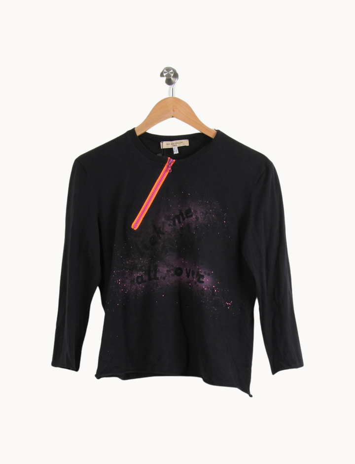 Blouse Noire - Taille L/40 de la marque Chloé Stora | PARAD39673 - Vendu par Paradigme - Image 2
