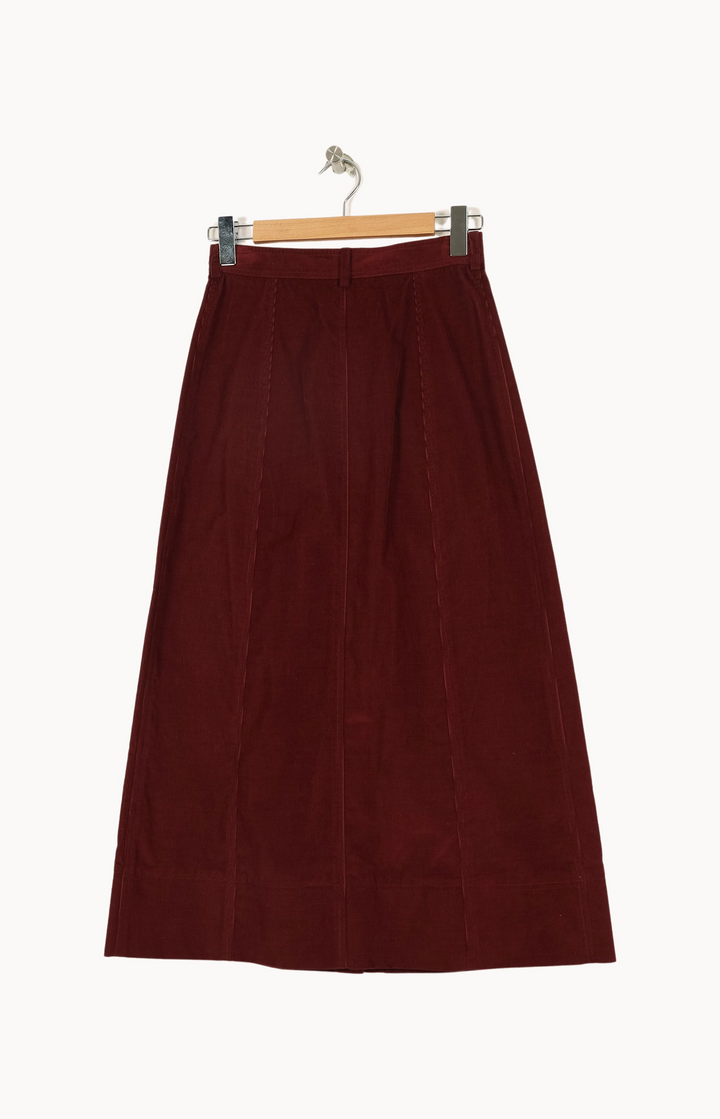 Jupe Longue Bordeaux - Taille S/36 de la marque Ines de la Fressange Paris | PARAD69041 - Vendu par Paradigme - Image 4