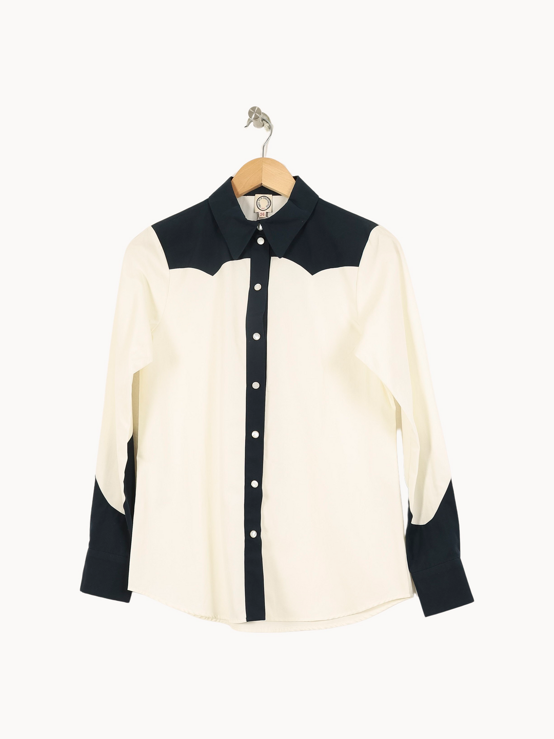 Chemise Blanche et Noire - Taille S/36 de la marque Ines de la Fressange Paris | PARAD67854 - Vendu par Paradigme - Image 2