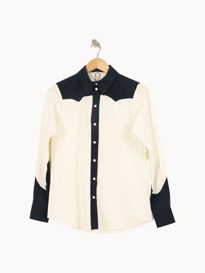 Chemise Blanche et Noire - Taille S/36 de la marque Ines de la Fressange Paris | PARAD67854 - Vendu par Paradigme - Image 2