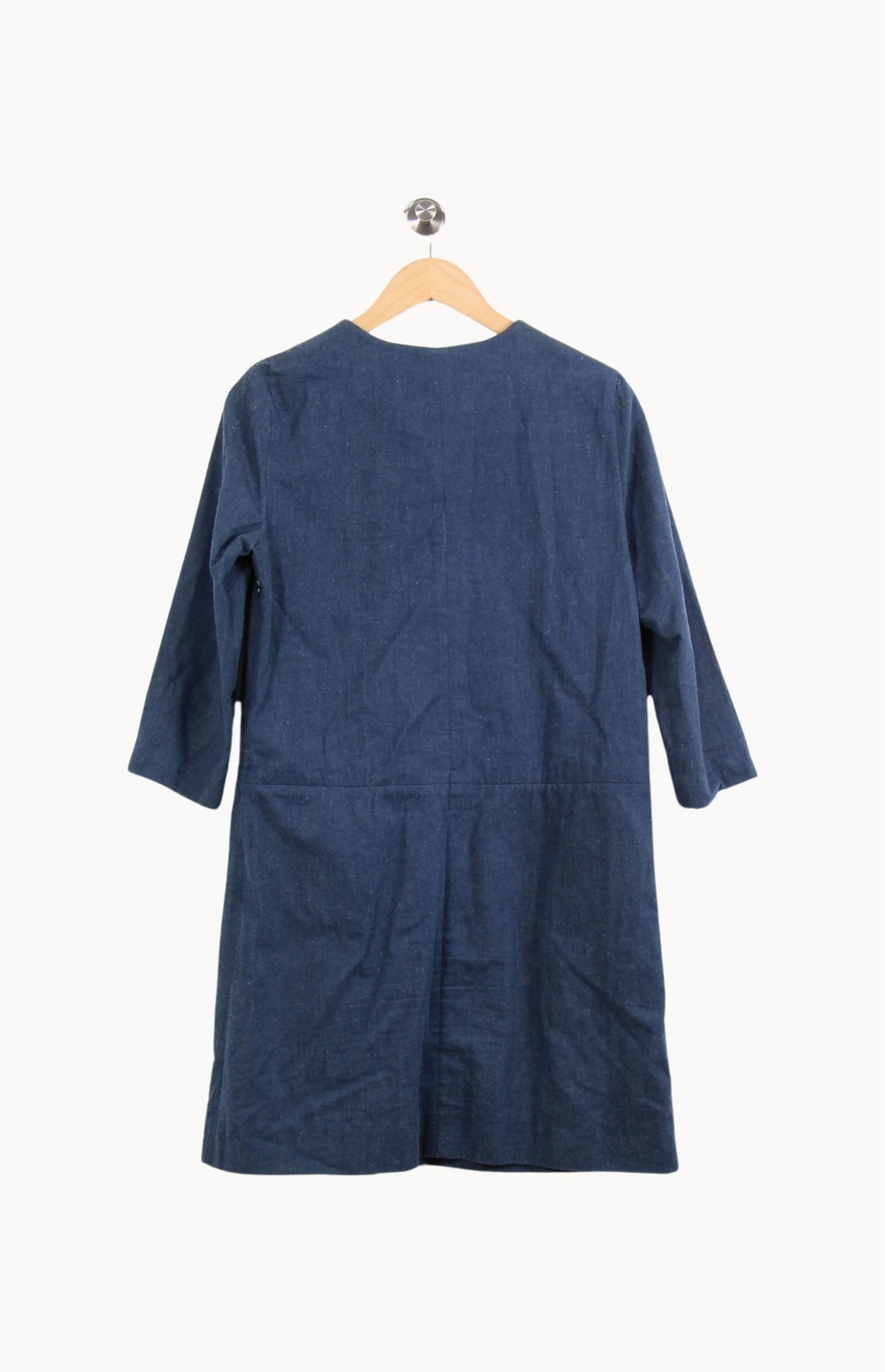 Robe Droite Bleue - Taille M/38 de la marque Ines de la Fressange Paris | PARAD53060 - Vendu par Paradigme - Image 4