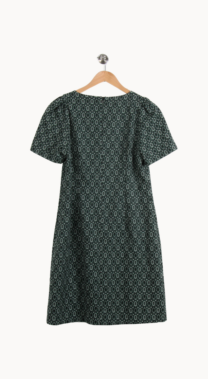 Robe Droite Verte - Taille L/40 de la marque La Fée Maraboutée | PARAD65083 - Vendu par Paradigme - Image 4