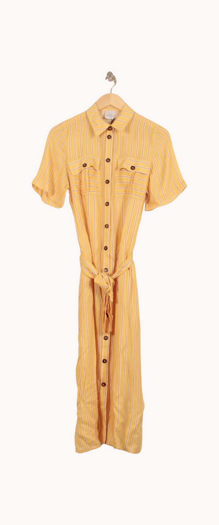 Robe Chemise Jaune et Blanche - Taille S/36 de la marque Petite Mendigote | PARAD53577 - Vendu par Paradigme - Image 2