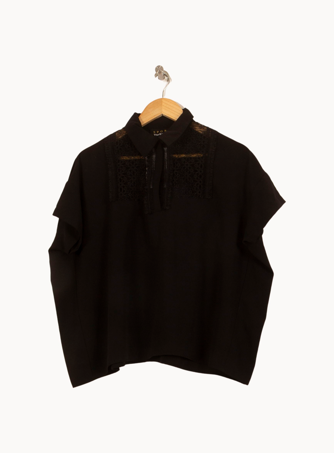 Blouse Noire - Taille M/38 de la marque The Kooples | PARAD44766 - Vendu par Paradigme - Image 2