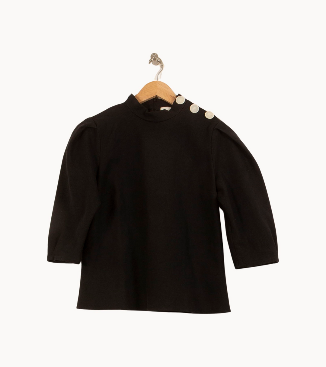 Blouse Noire - Taille M/38 de la marque ba&sh | PARAD64152 - Vendu par Paradigme - Image 2