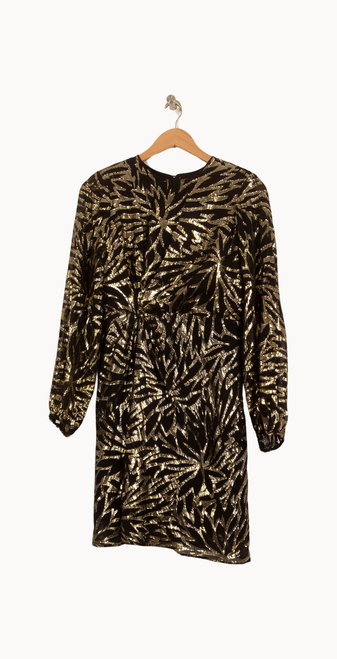 Robe Courte Noire et Dorée - Taille XS/34 de la marque Bérénice | PARAD51408 - Vendu par Paradigme - Image 2