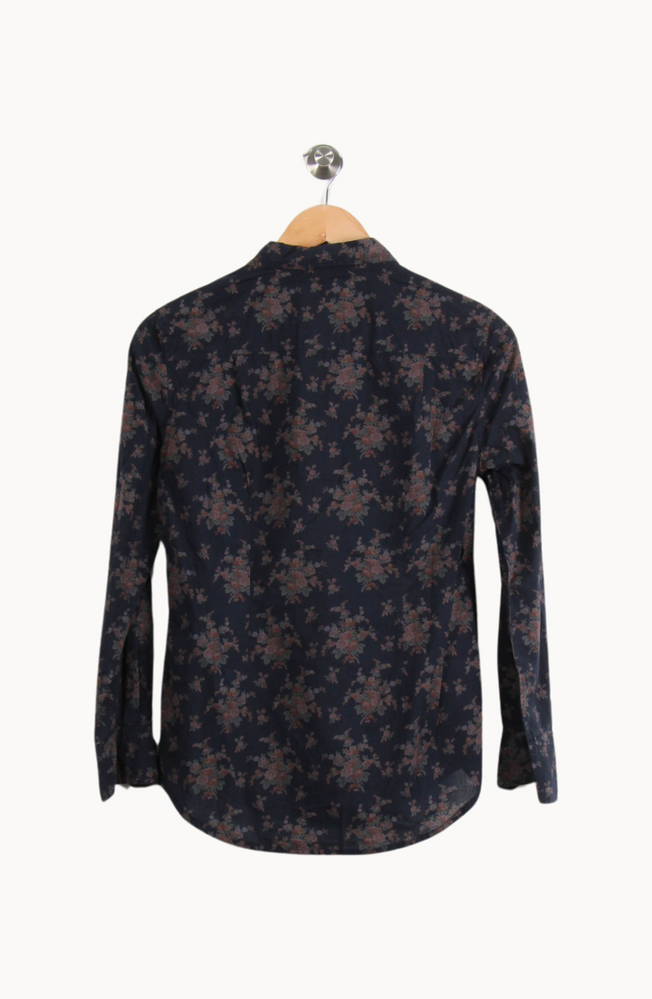Chemise Fleurie Bleu et Marron - Taille S/36 de la marque Isabel Marant étoile | PARAD65238 - Vendu par Paradigme - Image 4