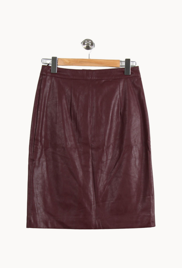 Jupe Boutonnée Bordeaux - Taille M/38 de la marque Suncoo | PARAD44837 - Vendu par Paradigme - Image 4