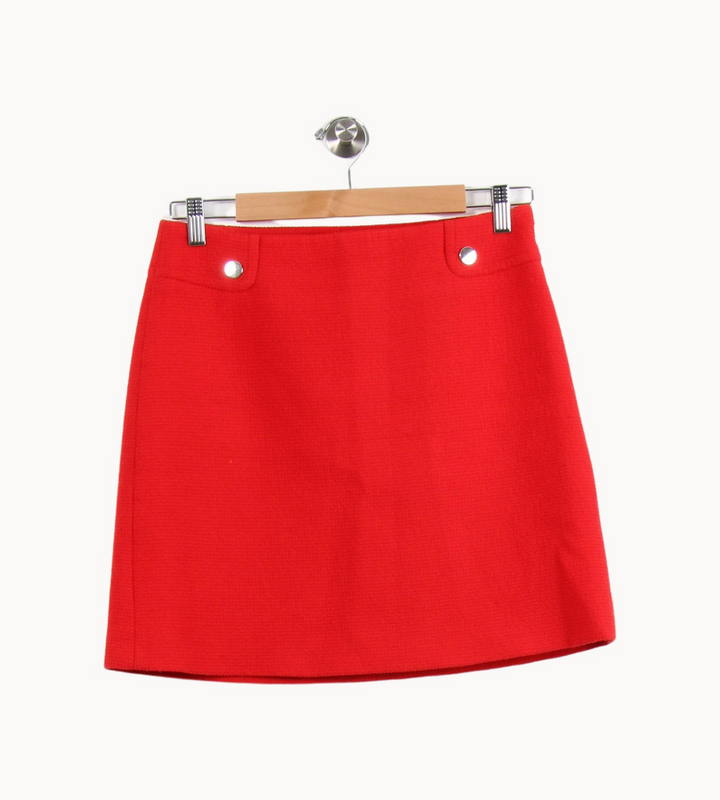 Jupe Trapèze Rouge - Taille M/38 de la marque Claudie Pierlot | PARAD44584 - Vendu par Paradigme - Image 2