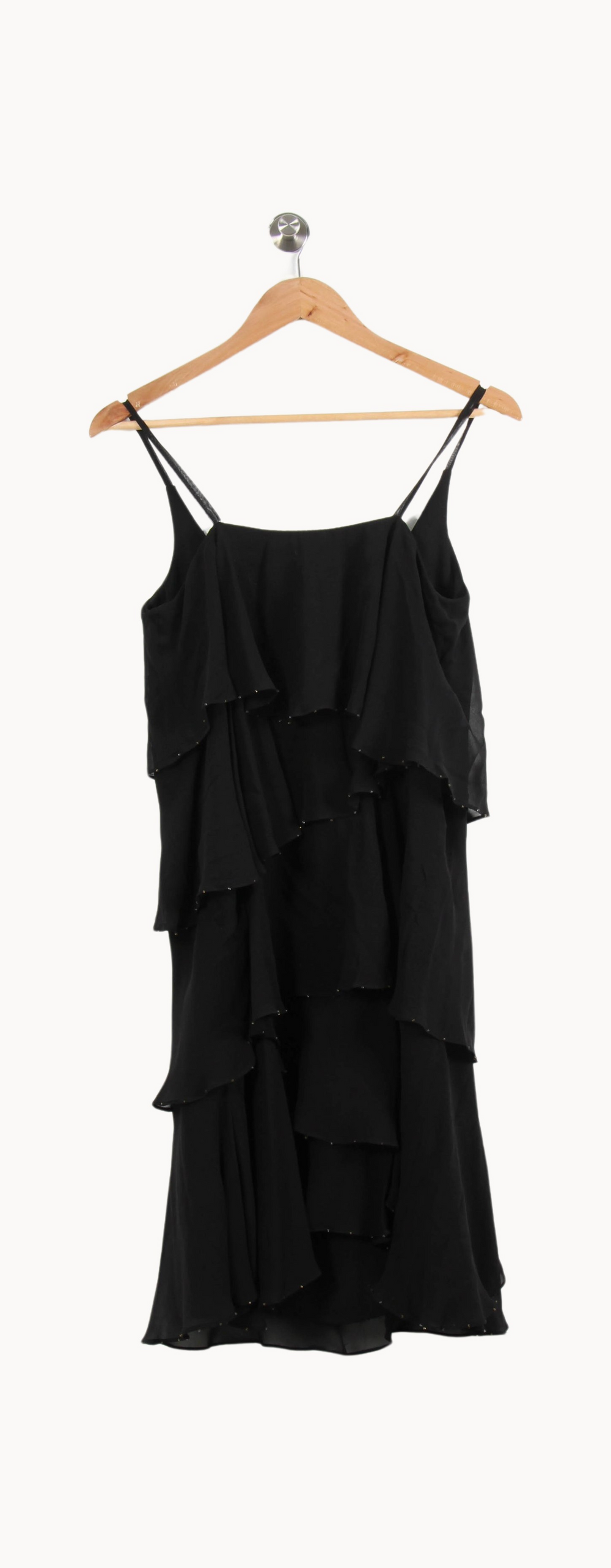 Robe Volantée Noire - Taille S/36 de la marque Maison 123 | PARAD55313 - Vendu par Paradigme - Image 4