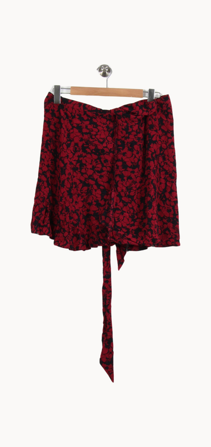 Jupe Portefeuille Rouge et Noir - Taille M/38 de la marque Zadig&Voltaire | PARAD62353 - Vendu par Paradigme - Image 2