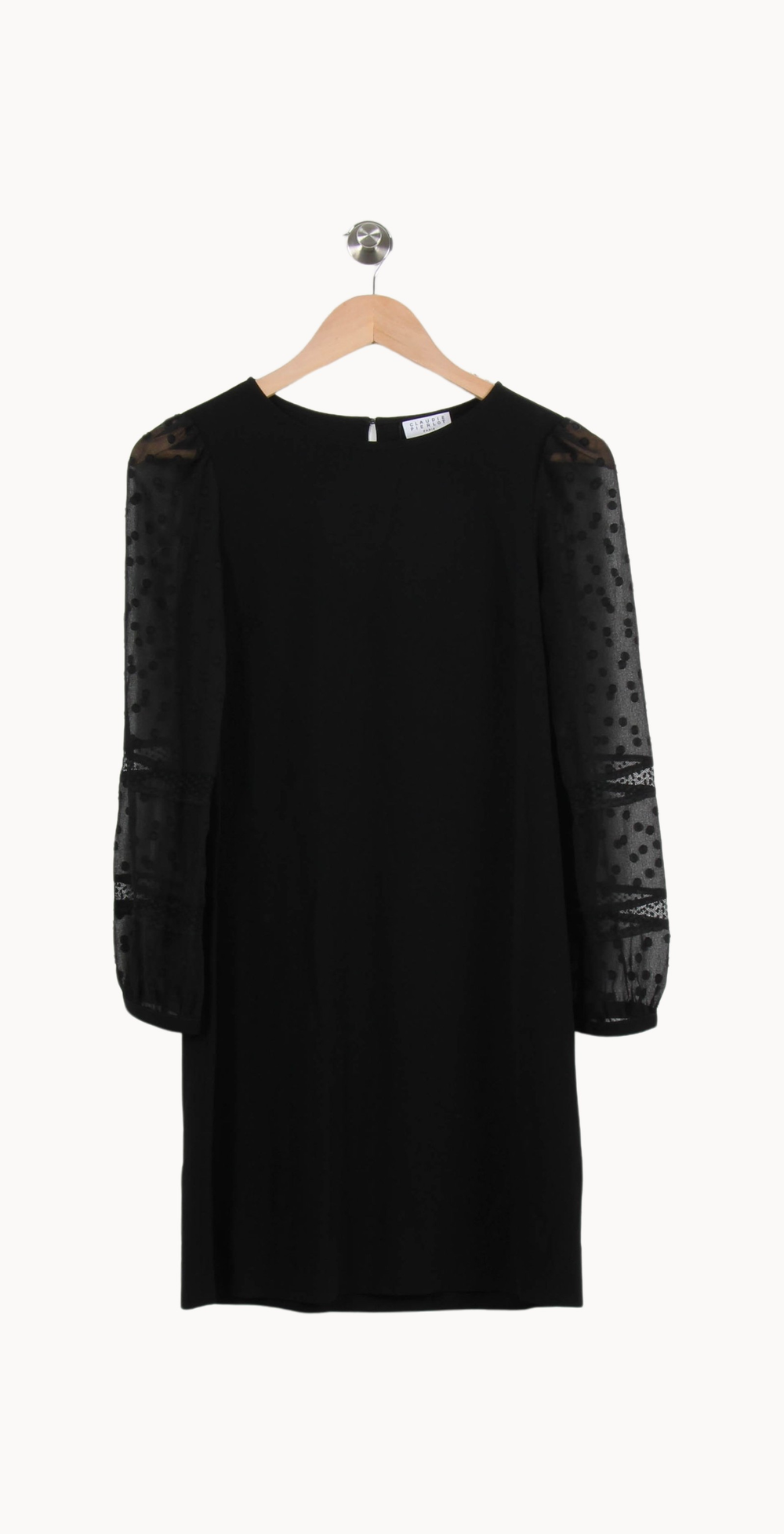Robe Droite Noire - Taille XS/34 de la marque Claudie Pierlot | PARAD55644 - Vendu par Paradigme - Image 2